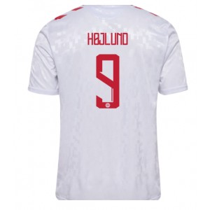 Fotbalové Dres Dánsko Rasmus Hojlund #9 Venkovní Oblečení ME 2024 Krátký Rukáv